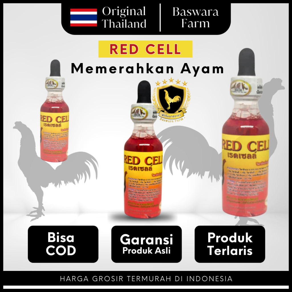 Red Cell Original Thailand Doping & Vitamin Ayam Juara