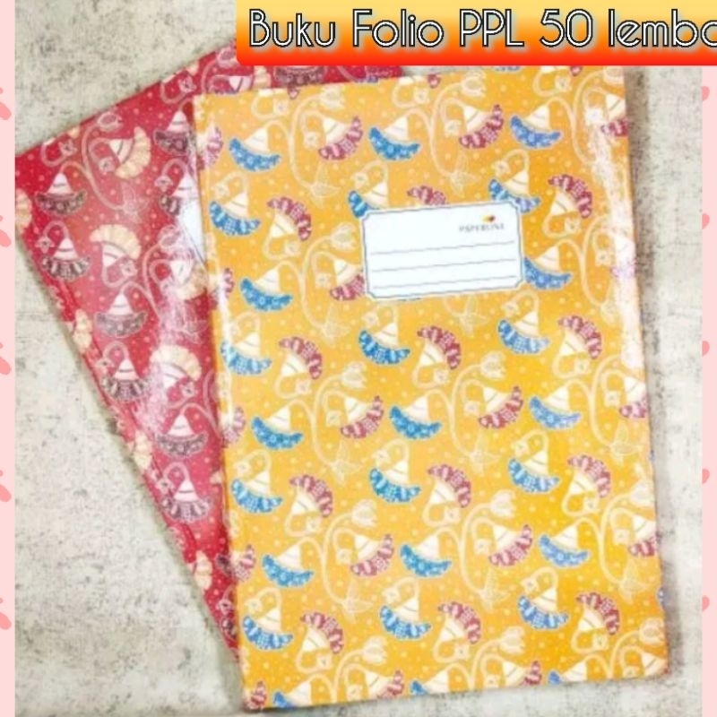 

( 1 pcs ) Buku hard cover folio PPL / OKEY 50 lembar