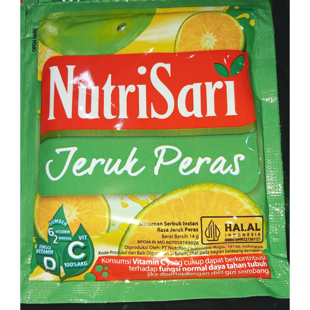 

NutriSari Aneka Rasa - jeruk peras (1 renceng isi 10 sachet)