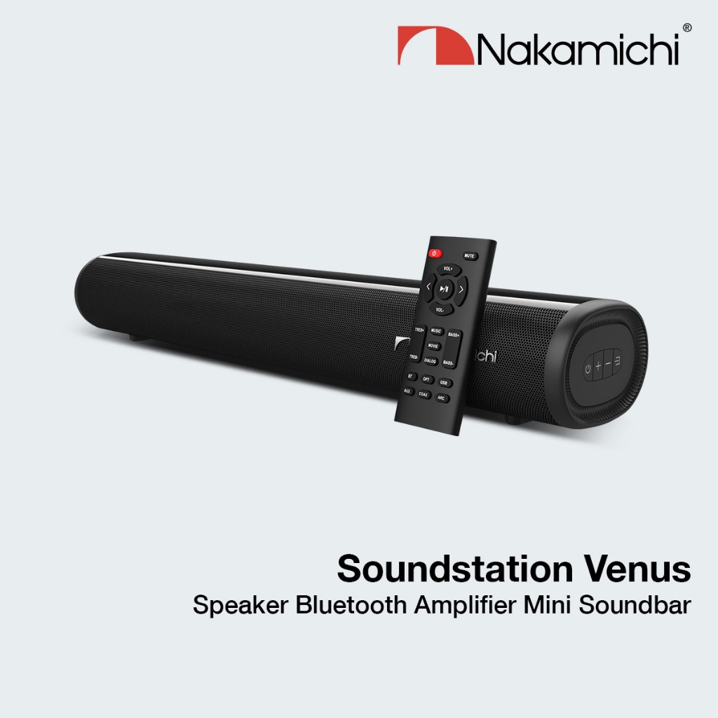 Nakamichi Soundstation Venus Speaker Bluetooth Amplifier Mini Soundbar