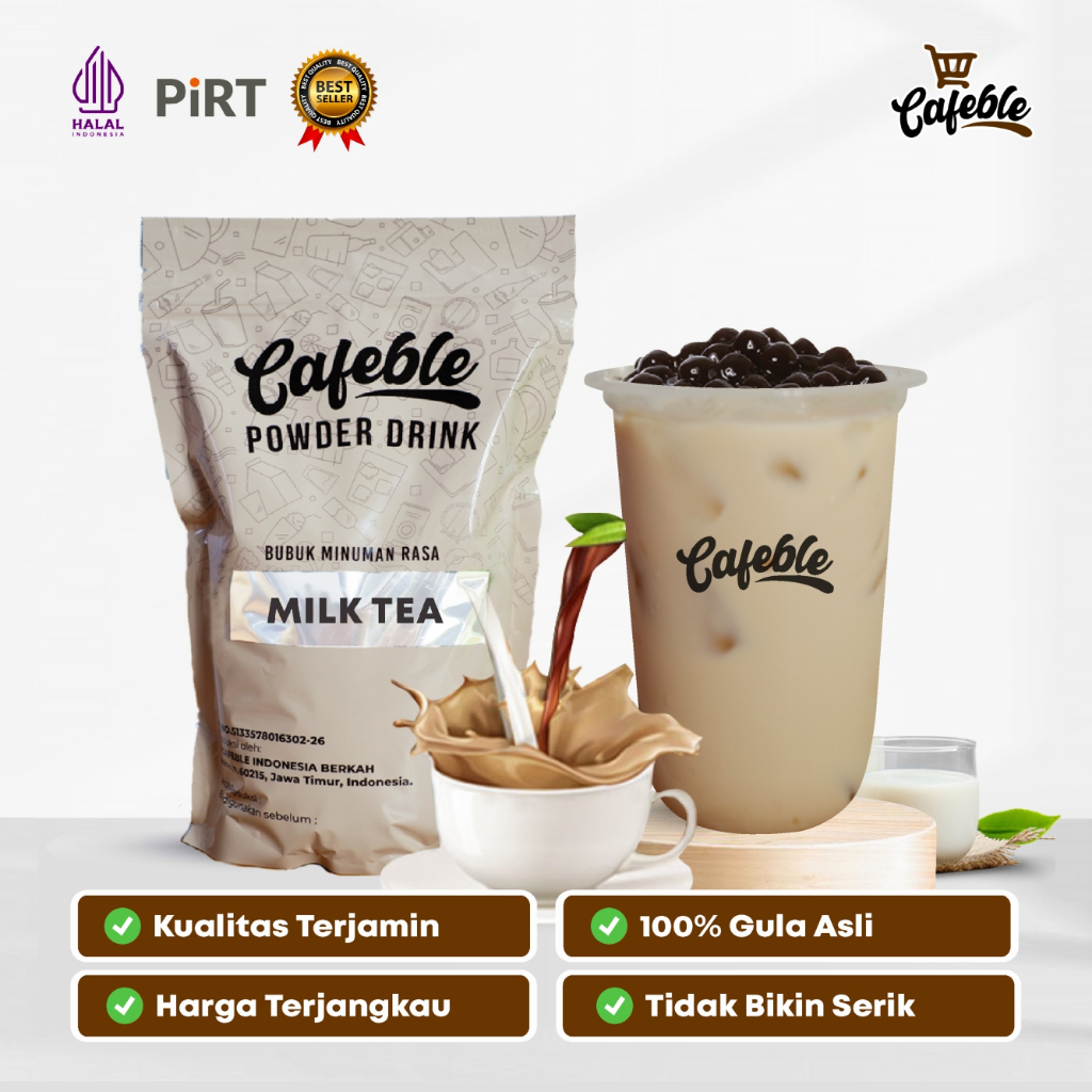 

Cafeble Bubuk Minuman Premium Rasa Milk Tea Kemasan 1 kg