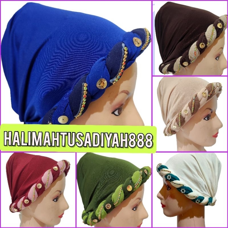 Kerpus Ciput hijab kupluk topi songkok cantik hijab turban praktis umroh haji Payet lebaran bisa cod