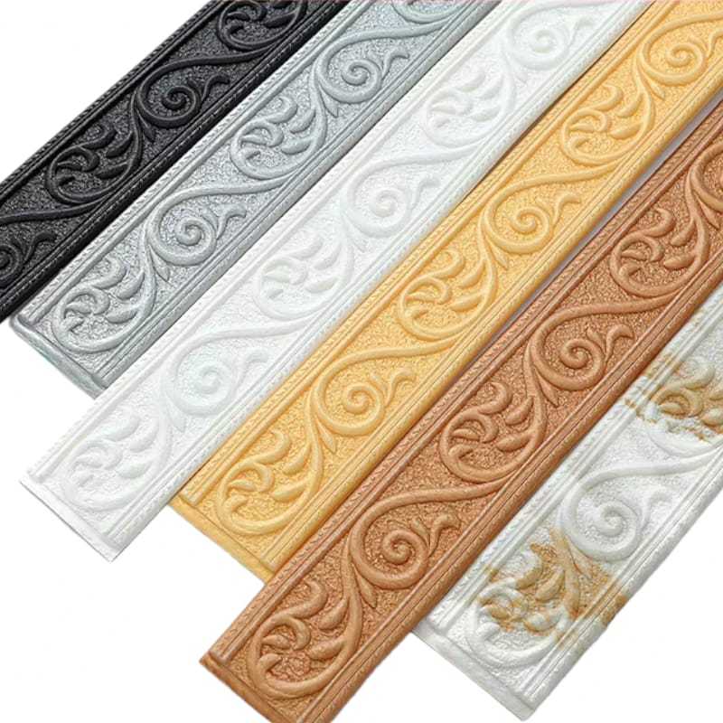 WALL BORDER LIST (LEBAR 5 CM) WALL BORDER FOAM 3D /WALLPAPER LIST FOAM STIKER DINDING/ LIST DINDING 