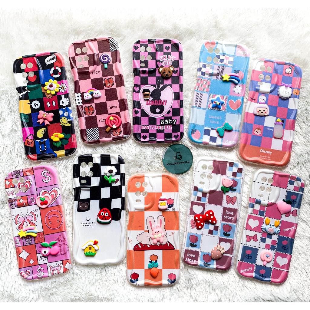 CASE GELOMBANG 3D DOLL A4 REALME C1/C2/C11 2020/C11 2021/C20/C15/C30/C30S/C53/C67 4G/NOTE 50