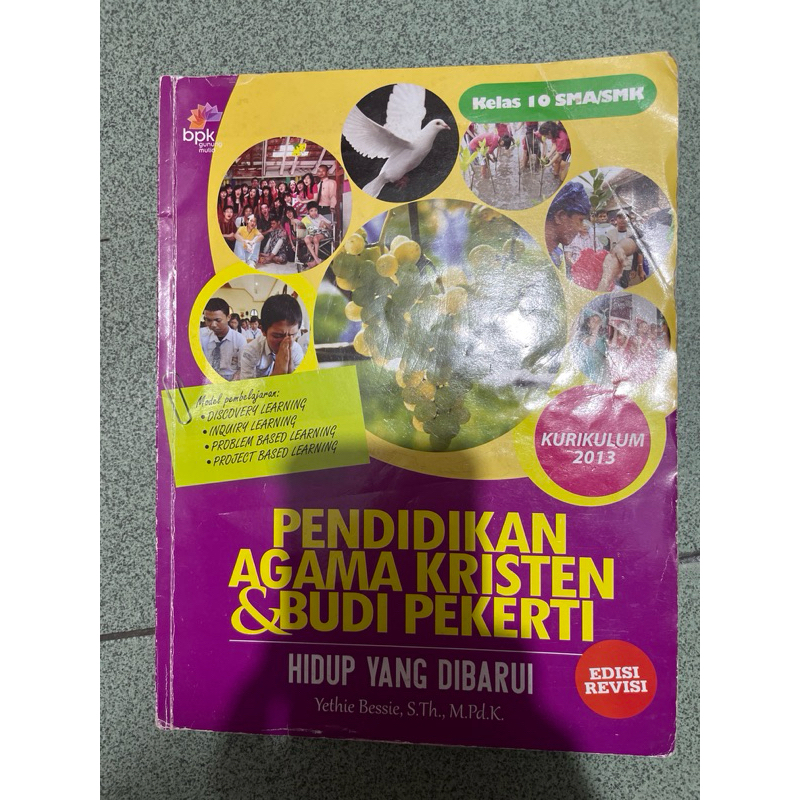 buku agama kristen & budi pekerti SMA / SMK KELAS X