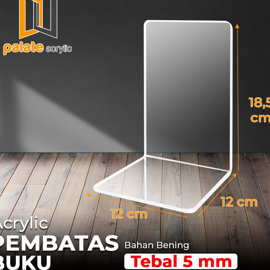 

Cepat ACRYLIC AKRILIK PEMBATAS BUKU PENAHAN AKRILIK BOOK STAND 5mm