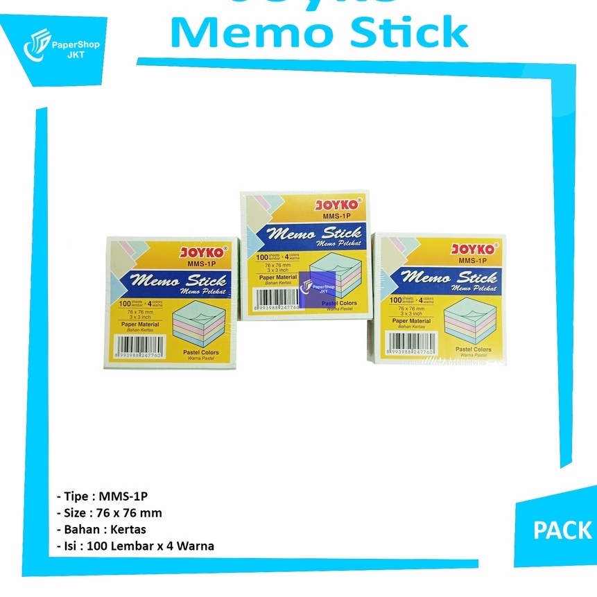 

Terbatas JOYKO Memo Stick MMS1P Memo Stick Pack
