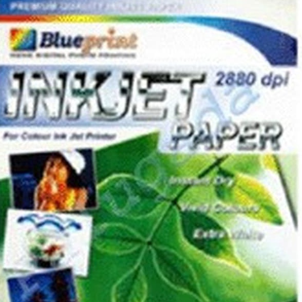 

Terbatas Blueprint Inkjet Paper BPIPA412 A4 5 Sheet 12 gsm Cast Coating Extra White Water Resist