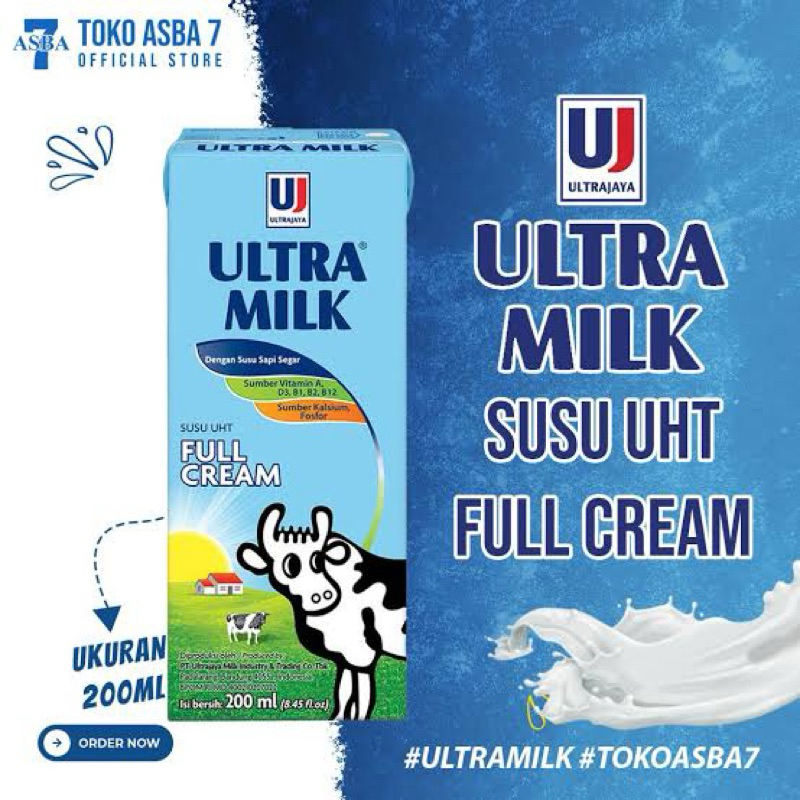 

Susu UltraMilk Full Cream 200ml