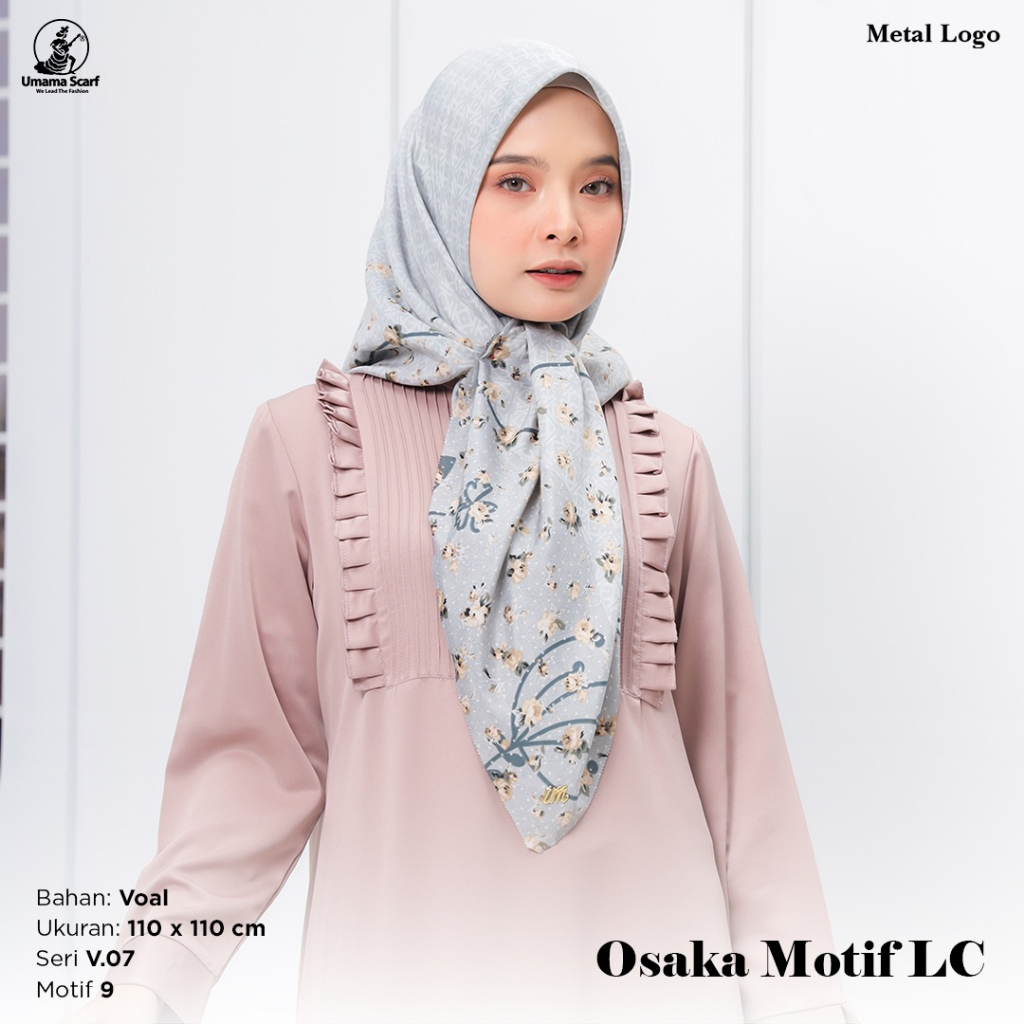 Kerudung Motif Segi Empat Osaka Motif - Umama Scarf