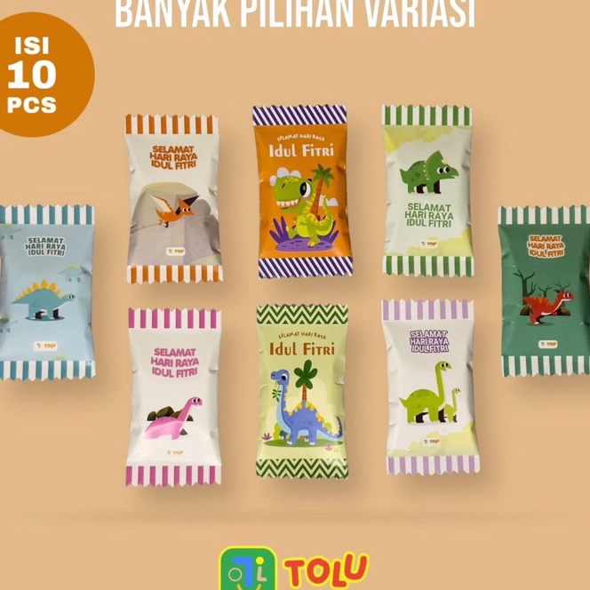 

KP8 Amplop Lebaran Viral Bentuk Permen Amplop THR Lucu Unik isi 1pcs 1 TOLU