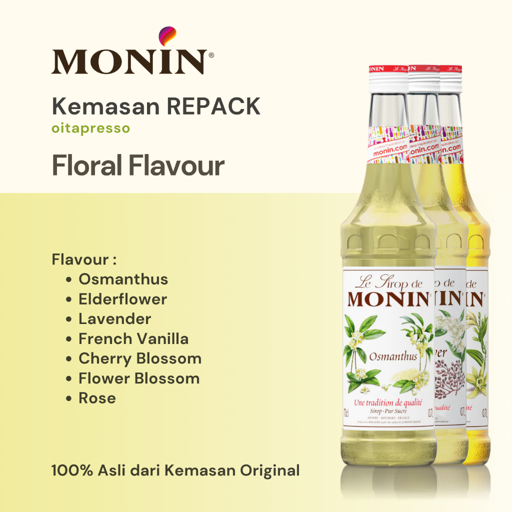 

REPACK - All Varian Monin Syrup / Floral Flavour [100] g