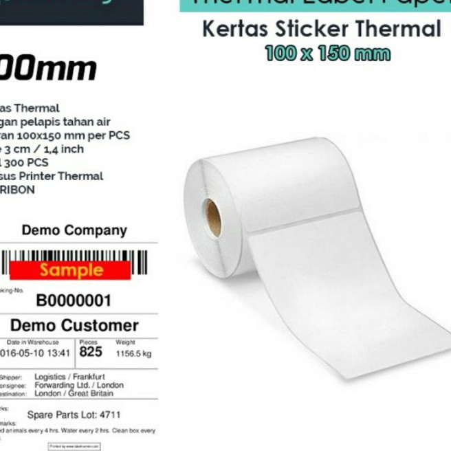 

KI3 Kertas Thermal Sticker 1X15 mm STICKER LABEL Isi 3 pcs