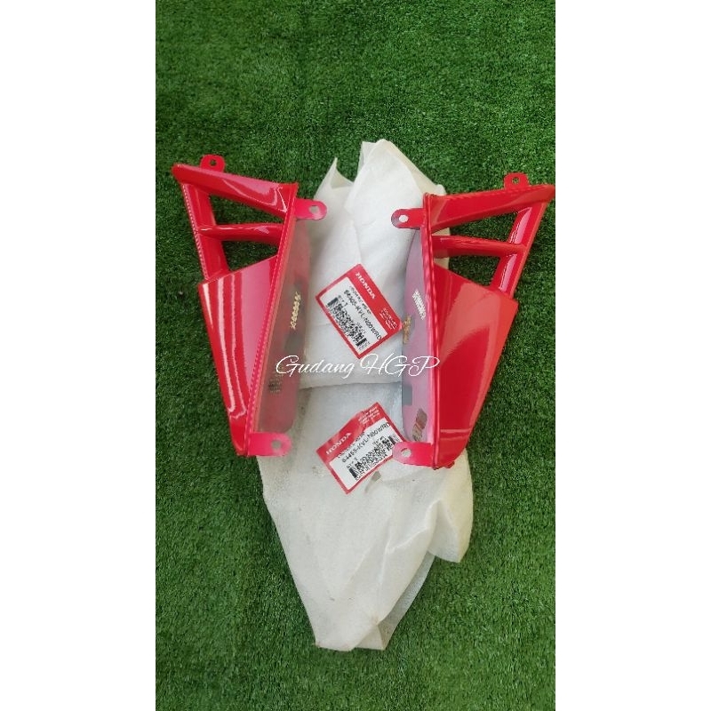 Louver L & R Set Wine Red Honda Supra X 125 Batman 64405 64455-KVL-N00WRD Ori Honda Genuine Parts