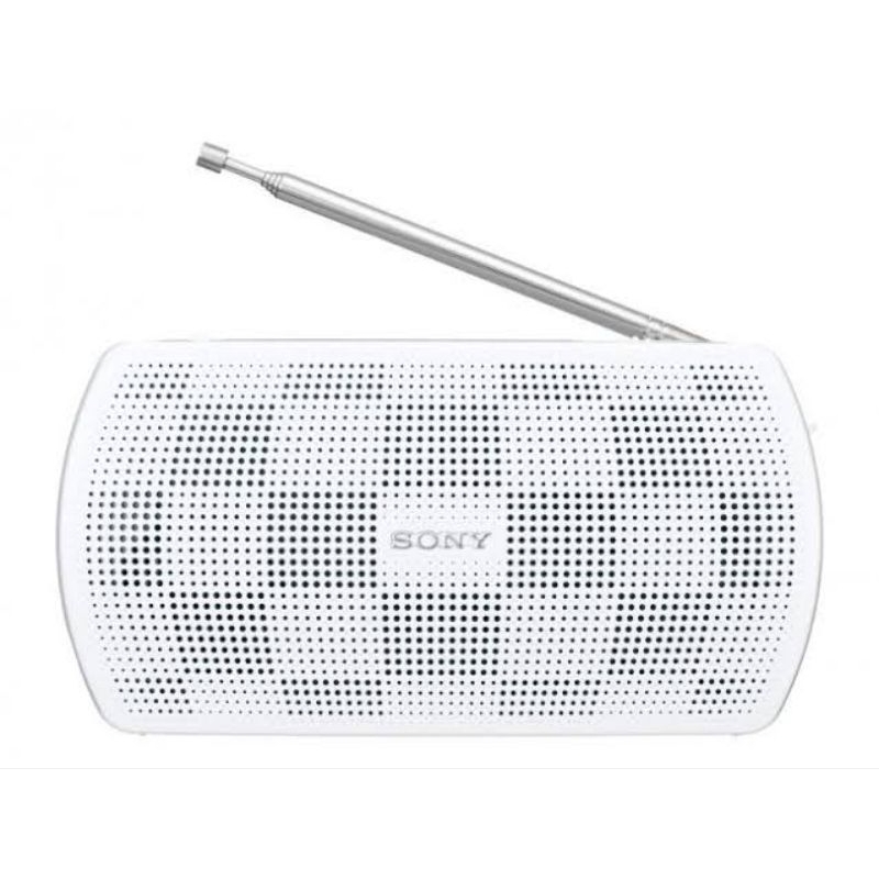 RADIO SONY SRF 18 SRF18 ASLI ORIGINAL PUTIH WHITE CLASSIC KLASIK TUNER TUNING AM FM MONO STEREO BAND