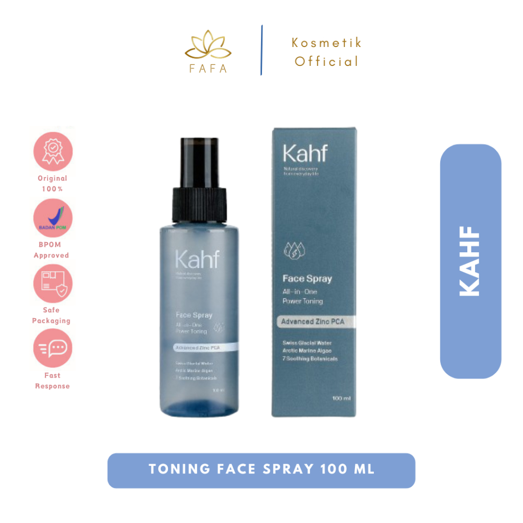 KAHF All-in-One Power Toning Face Spray 100 ml - Toner Wajah Pria untuk Kontrol Minyak