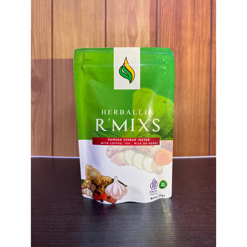 

Jamu Asam Lambung Herbalin R'MIXS Obat Kolestrol Herbal Alami Serbuk 50 gr