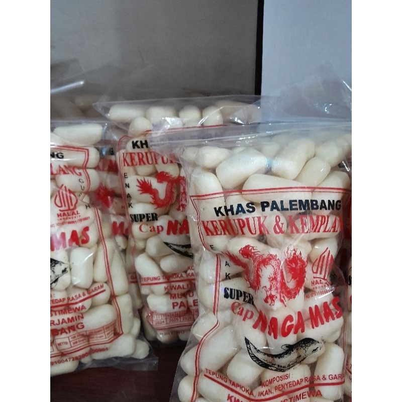 

Getas Lonjong Tenggiri Cap Naga Mas Khas Palembang 500 Gram