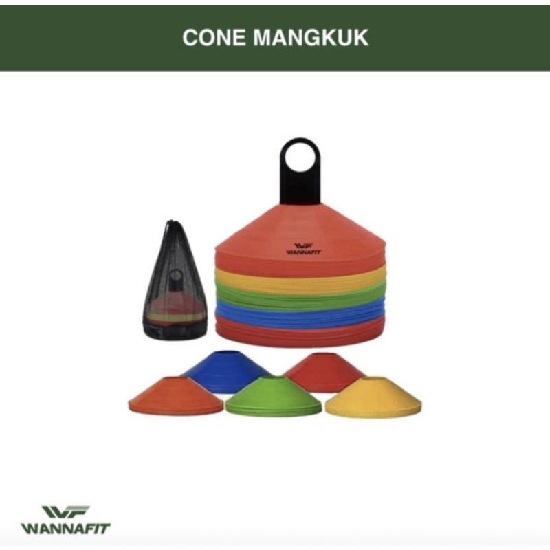 RB cone mangkok marker cone latihan futsal sepak bola 1 set isi 50