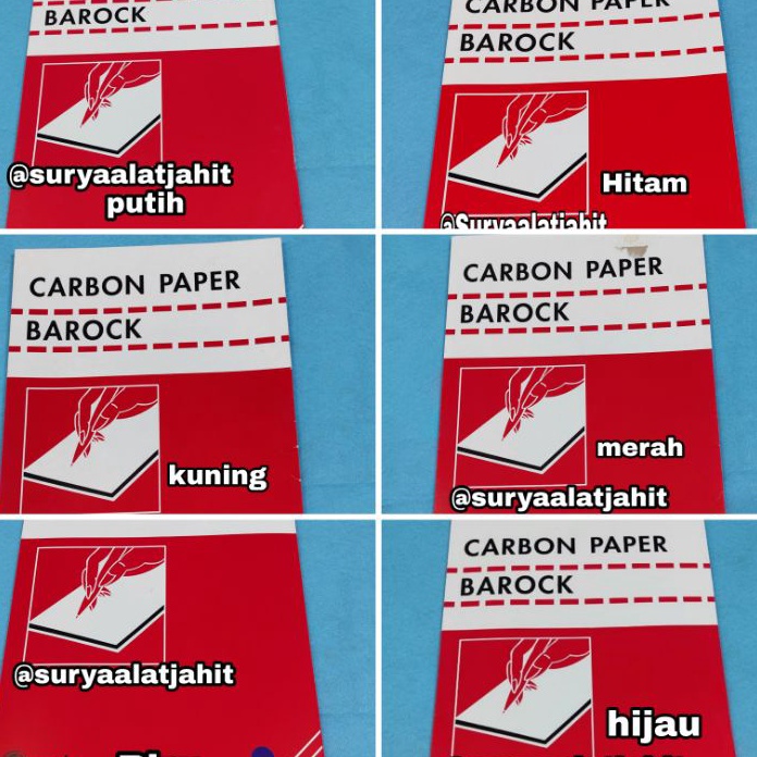 

HJ6 Karbon Paper jahit Barock 1Pak5lbr rp225pak