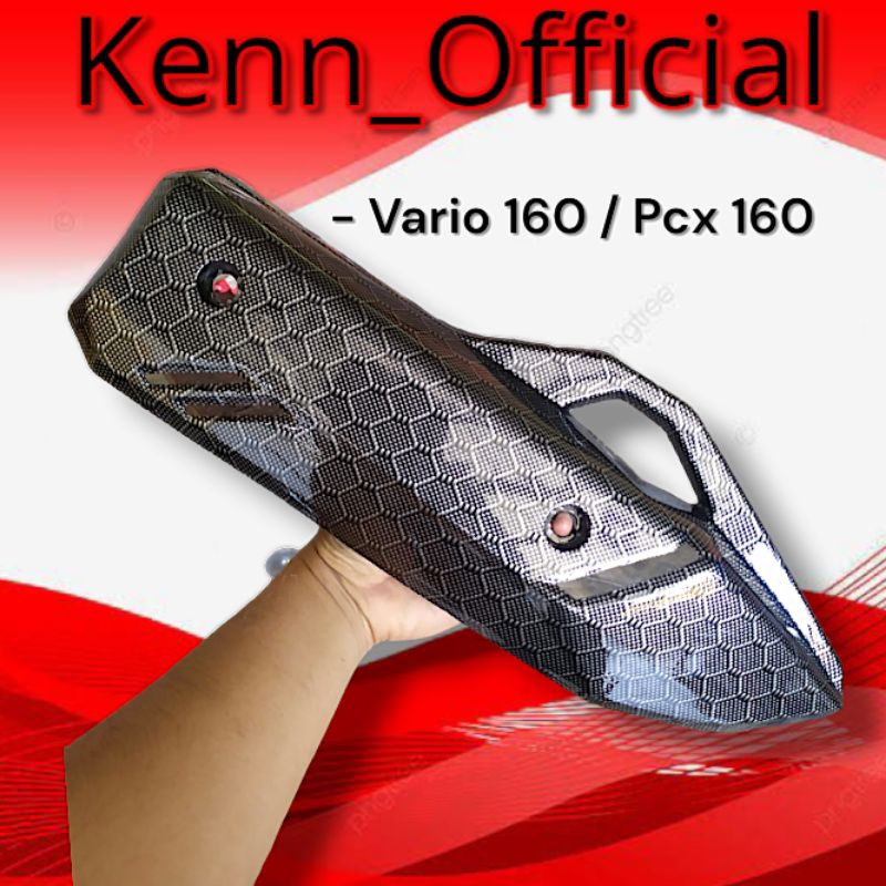 New tutup knalpot Vario 160 / Pcx 160 carbon HEXAGONAL