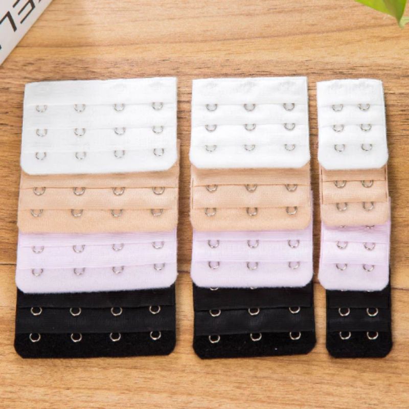 Pengait Bra Tambahan / Sambungan Bra 2 Pengait Karet Elastis / Pengait Bra