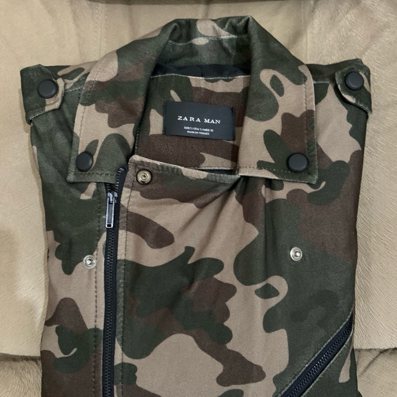 Zara Ramones Camo Suede Jacket