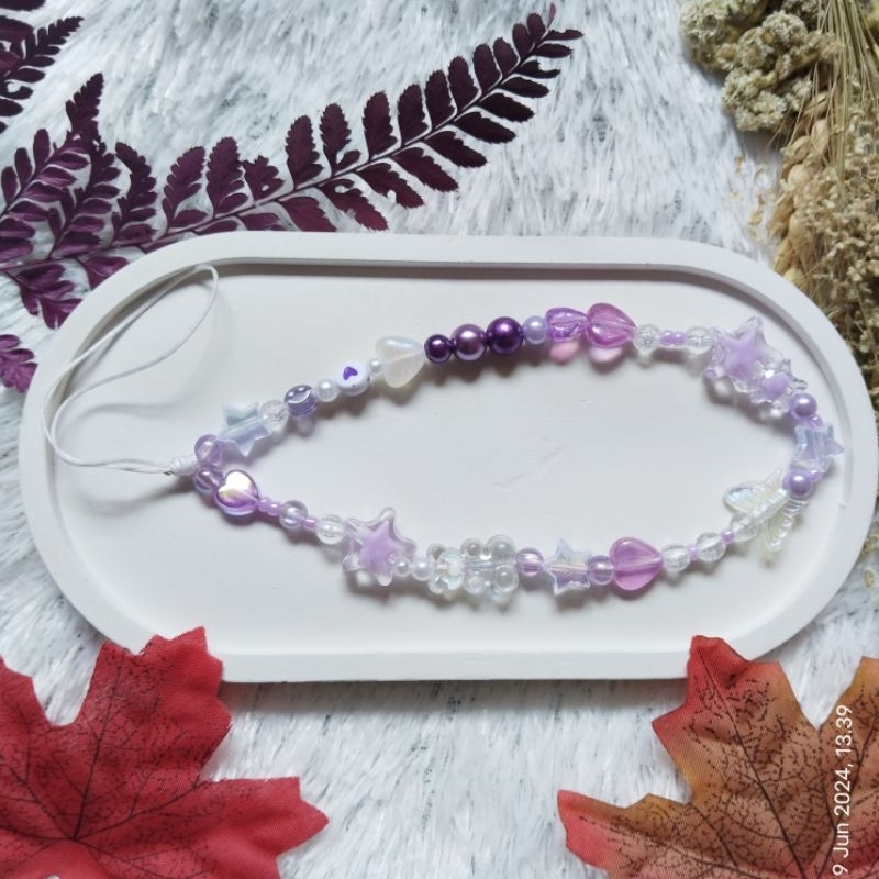 Beads Phone Strap • Gantungan HP Mutiara • Phonestrap Handphone Mutiara Manik Manik