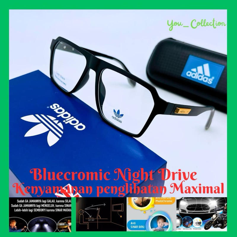 BLUECROMIC-Kacamata Photocromic Minus | Bluecromic Antiradiasi | Kacamata Photocromic Blueray 4 IN 1