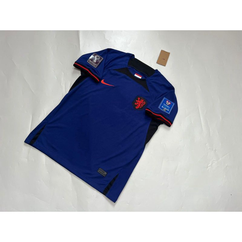 PRODUCT TERMURAH BAJU BOLA PIALA DUNIA JERSEY PIALA DUNIA JERSEY BELANDA AWAY 222 FULL PATCH WORLD C