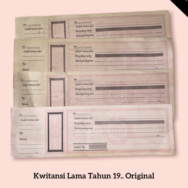 

KF7 Kwitansi Lama Tahun 19XX