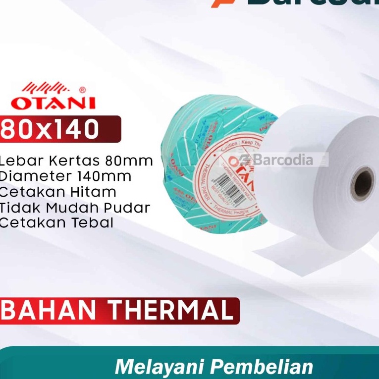 

Bonuskan Kertas Struk Thermal Otani 8 x 14 mm 8x14 ATM Tiket Parkir