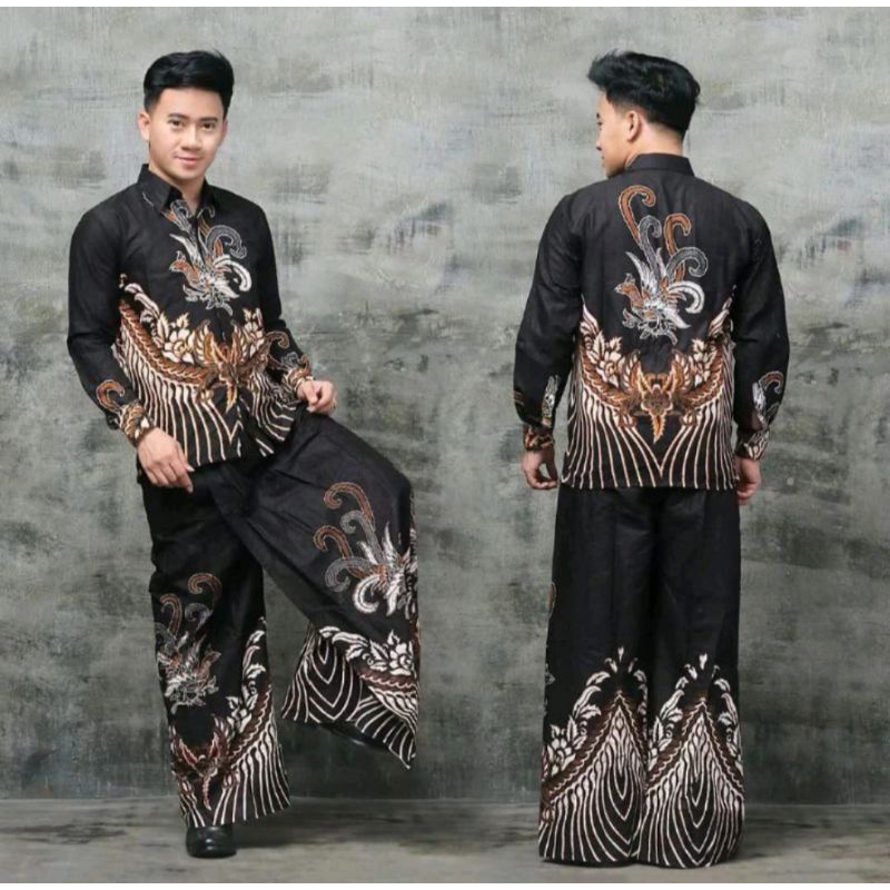 1SET SARUNG CELANA KEMEJA BATIK / SARKEM