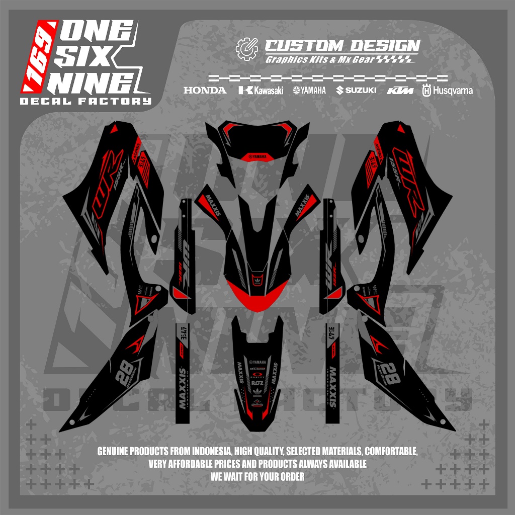 Decal Wr 155 Supermoto Herex - Decal Hologram Uv Premium Wr 155