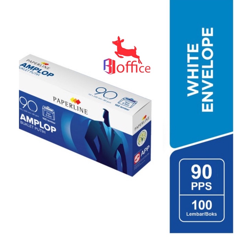 

KF7 Amplop Putih 9 PPS Paperline PPL Peel Seal Lem Strip Perekat Segel Buklet