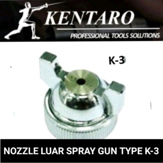 NOZZLE SPRAY GUN LUAR+ RING TYPE K-3 KENTARO JAPAN QUALITY