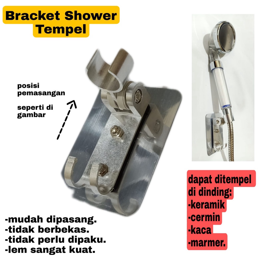 MURAH MERIAH Bracket Shower Tempel Dudukan Kepala Shower Tempel