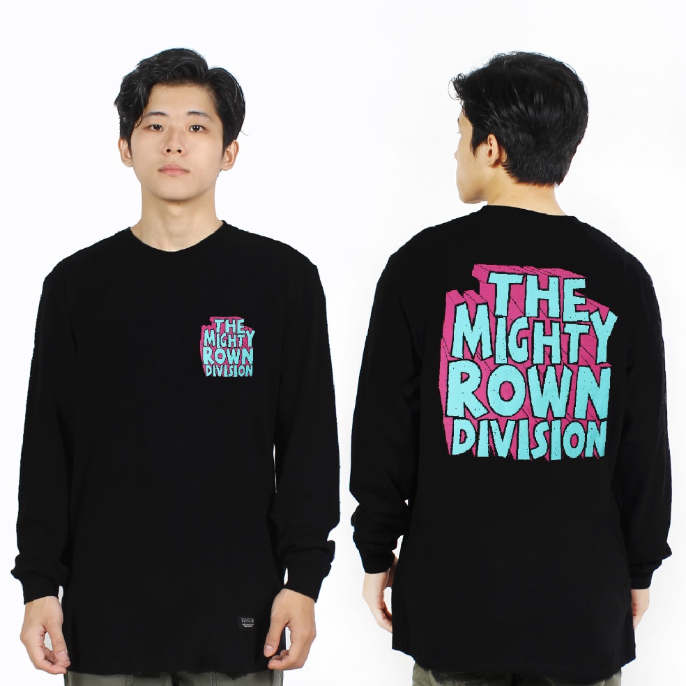 KODE X88H Rown Division Official Longsleeve  Rowndvsn Kaos Panjang Rivera Black