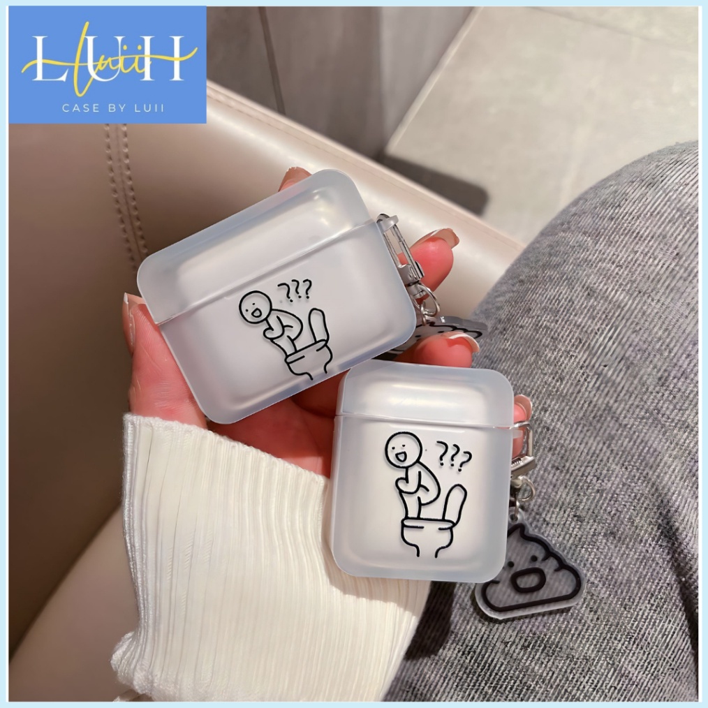 KODE X74E LUII  CASING AIRPODS 1 2 3 PRO 1 2 STICKMAN  AESTHETIC  CASE AIRPODS