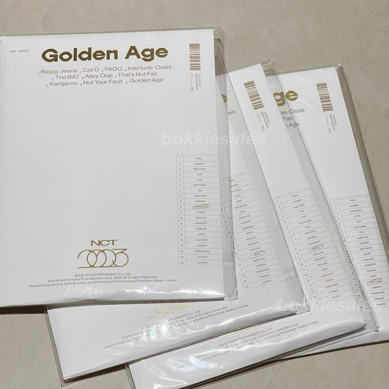 [READY STOCK, BACA DESKRIPSI] nct 2023 golden age collecting version sealed album mark haechan jeno 