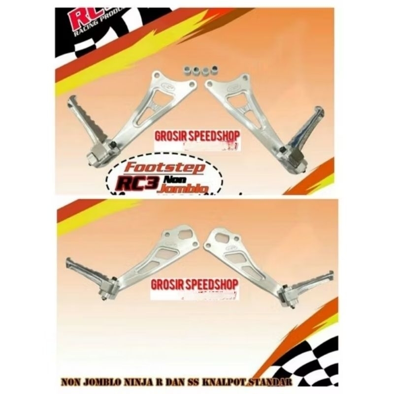 Foostep step belakang Non Jomblo non jomlo Original RC3 VND Cnc Ninja RR R SS ZX Victor knalpot Cobr