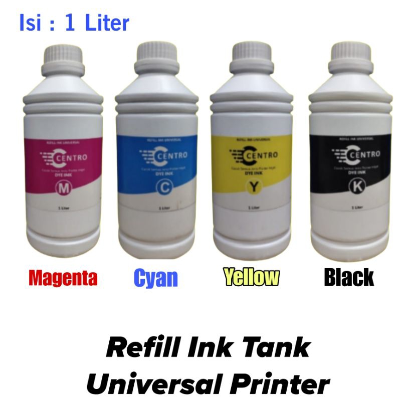 Refill Ink / Tinta  Printer Universal Centro 1 Liter