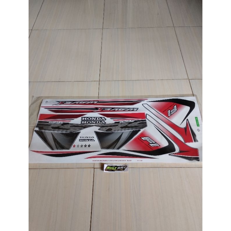 striping wave 110i RS Revo fit putih silver