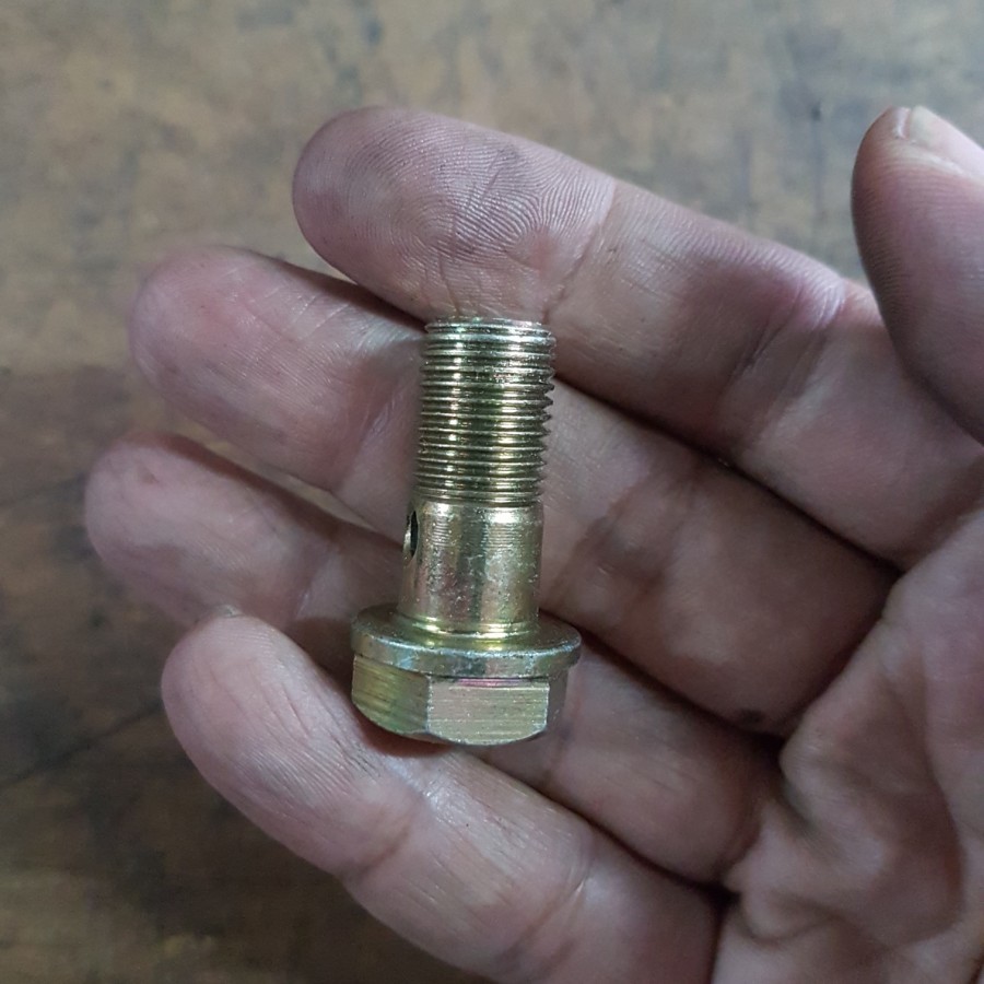 baut solar banjo m12 12mm drat 1.25 kepala 19 panjang 25mm oil cooler