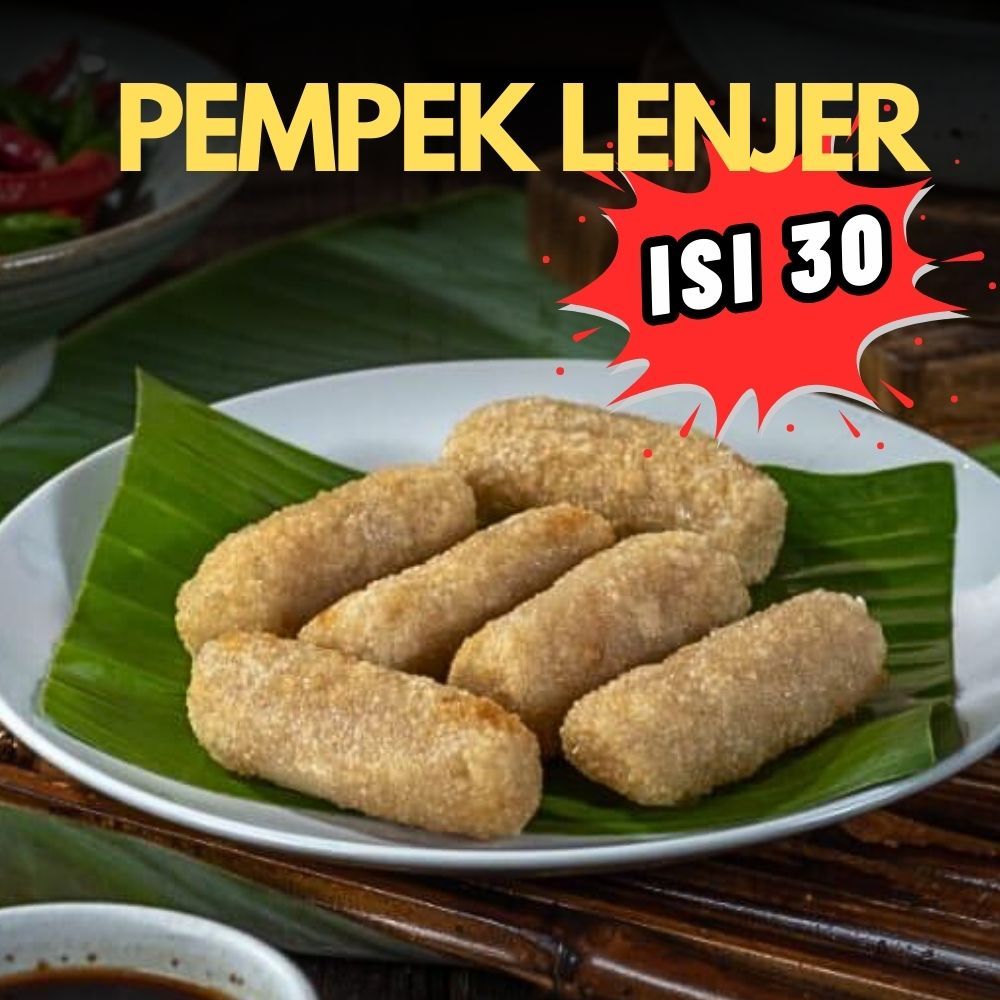 

Paket 30 pcs Lenjer kecil | pempek Ikan Asli | pempek balap