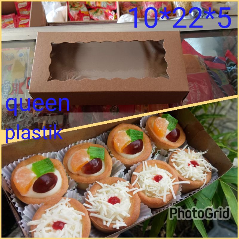 

Dus brownis M 22*10*5 cm laminasi dus bolen dus kue soes dus pie buah harga per 10 pcs