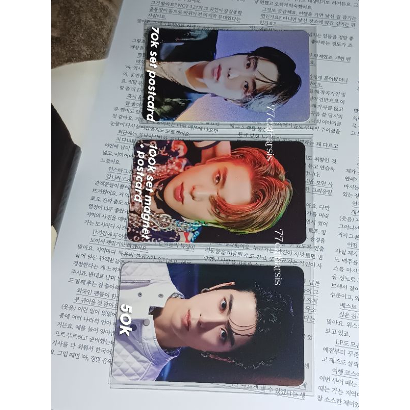 photocard pc jaehyun jh sticker hologram holo make a wish maw lenticular resonance pt 1 sticker spec