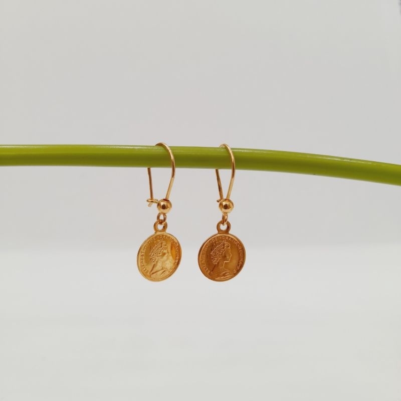Anting Emas Asli Koin Kadar 8k