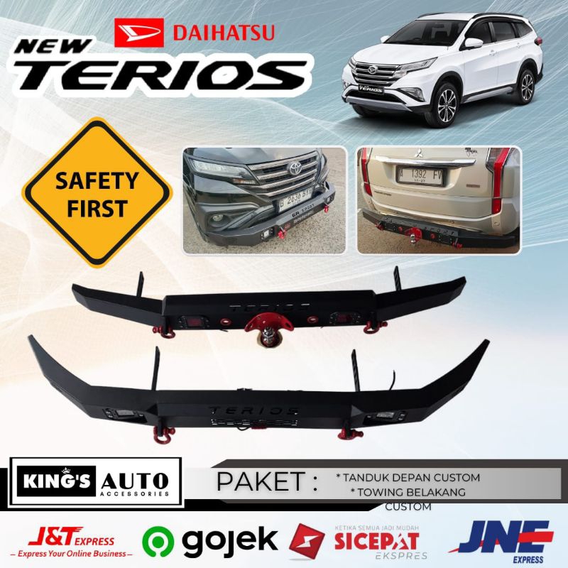 Paket Towing Pengaman Bumper Depan Belakang TERIOS 2018 2024 Bumper Guard Custom Emboss Euroclass