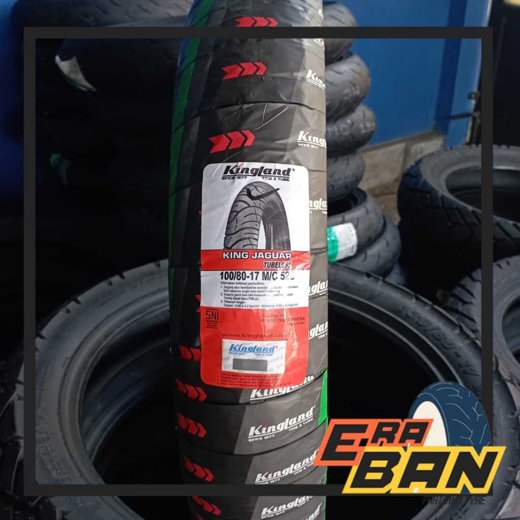 BAN LUAR KINGLAND KING JAGUAR 100 80 RING 17 TUBELESS